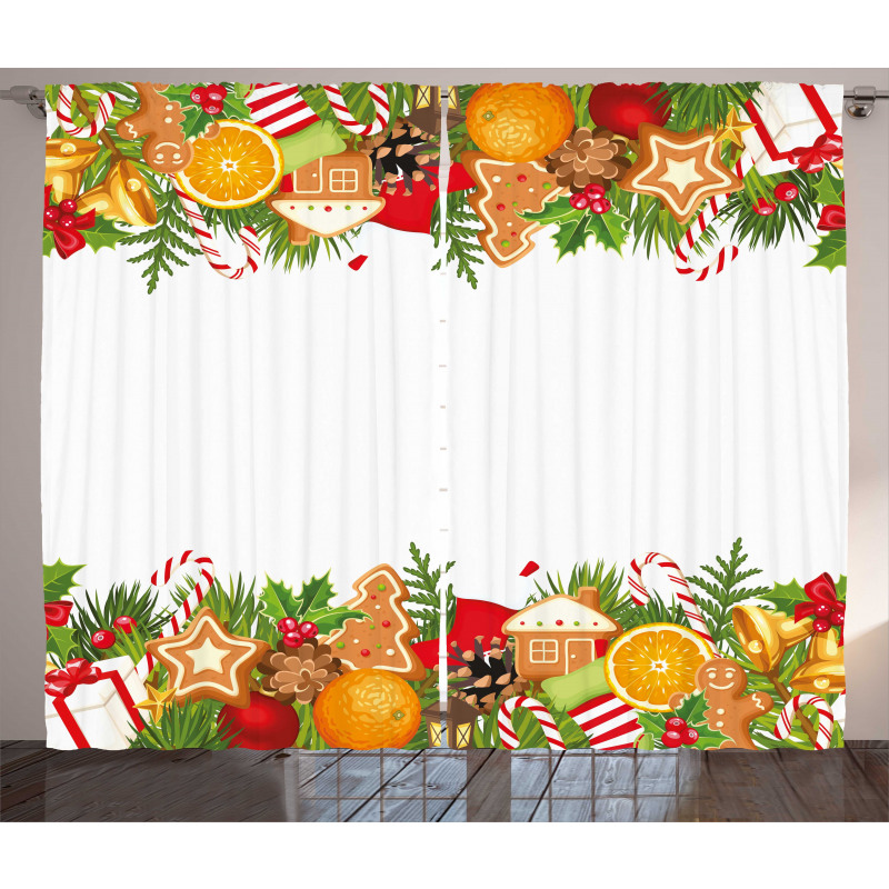 Gingerbread Theme Curtain