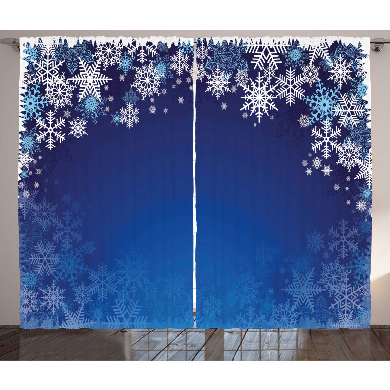 Various Snowflakes Curtain