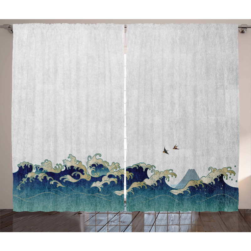 Aquatic Swirls Curtain