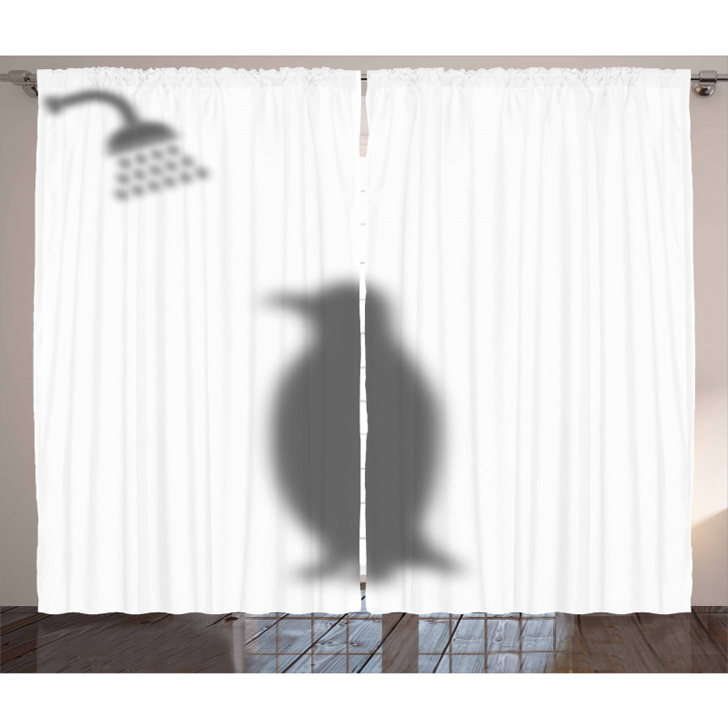 Showering Animal Curtain