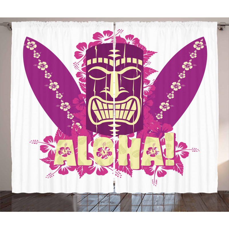 Aloha Surfboards Curtain