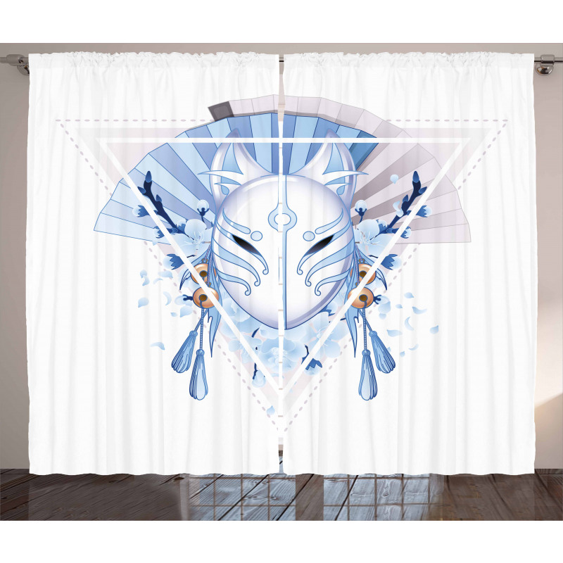 Fox Mask Kitsune Curtain