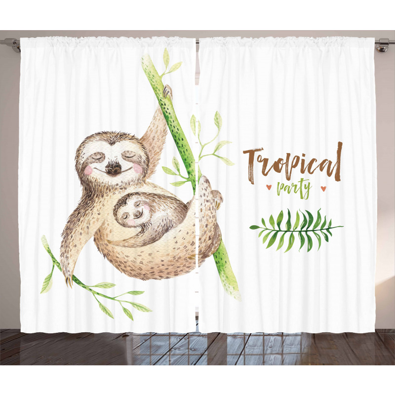 Happy Family Boho Style Curtain