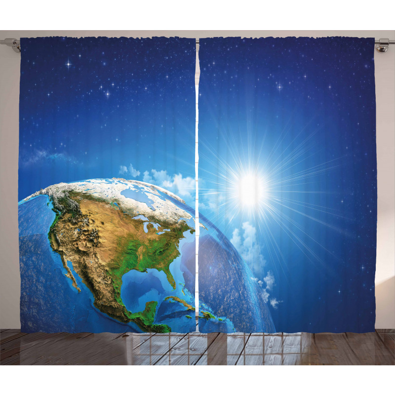 United States in Space Curtain
