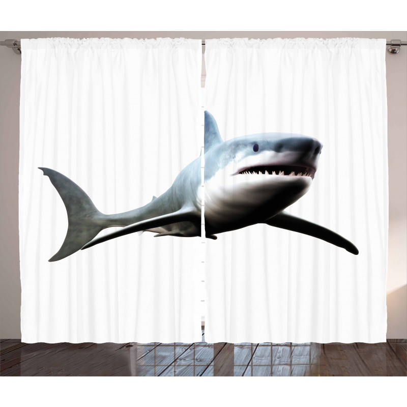 Wild Sea Creature Art Curtain