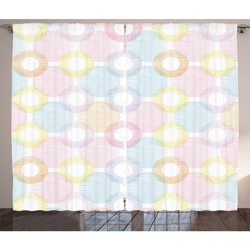 Big Spots Overlapping Curtain