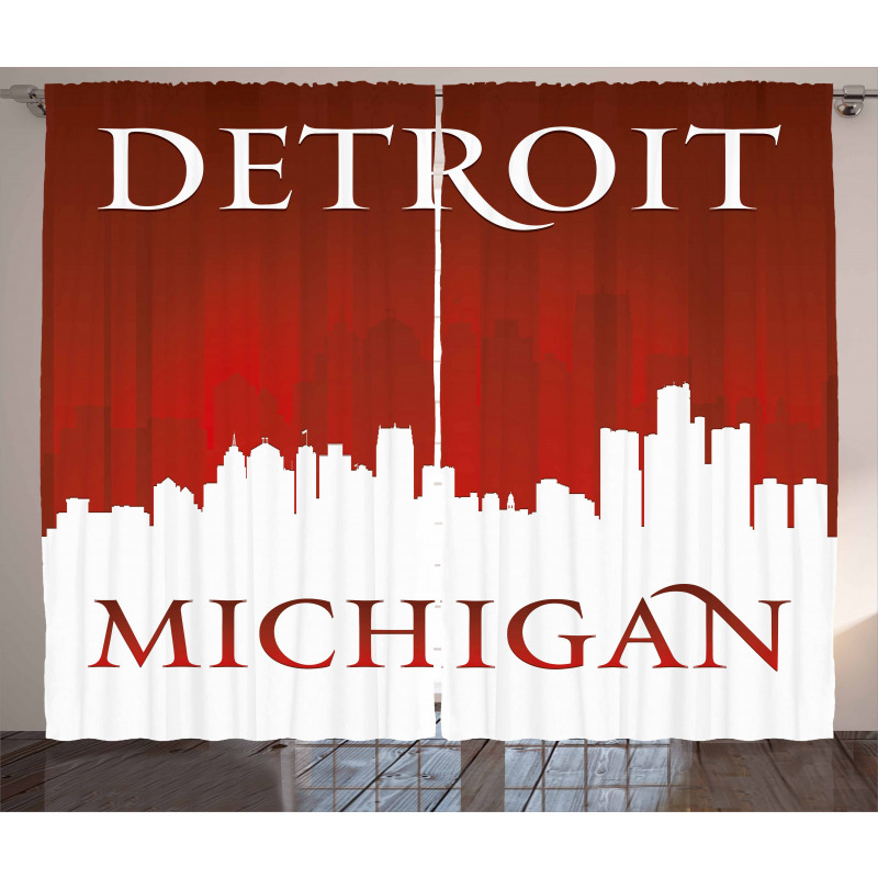 Michigan City Letters Curtain
