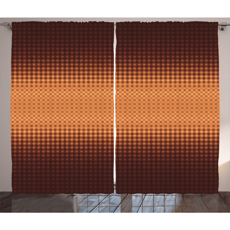 Mosaic Grid Design Curtain