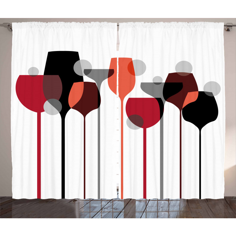 Abstract Glasses Curtain