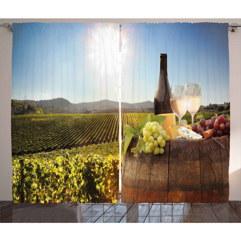 Famous Chianti Vineyard Curtain