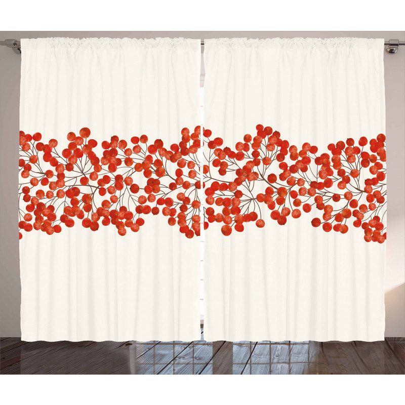 Wild Red Mountain Ashes Curtain