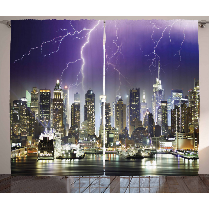 Storm Thunder in New York Curtain