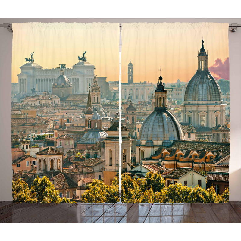 Rome Historical Landmark Curtain