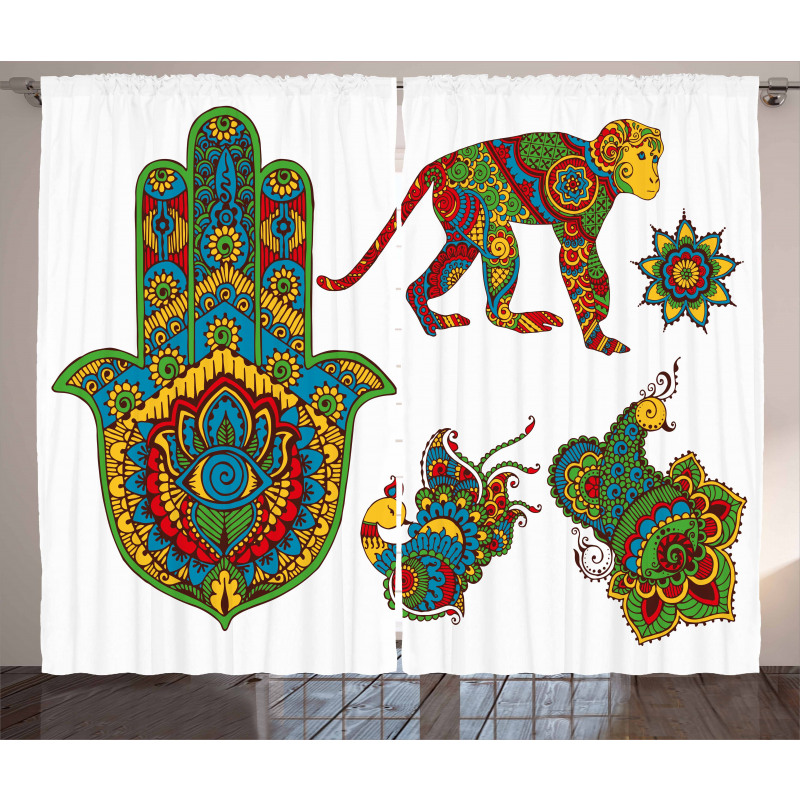 Mehndi Style Curtain