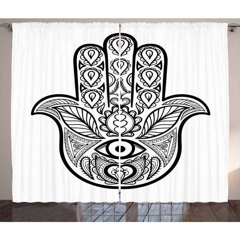 Nature Tribal Boho Art Curtain