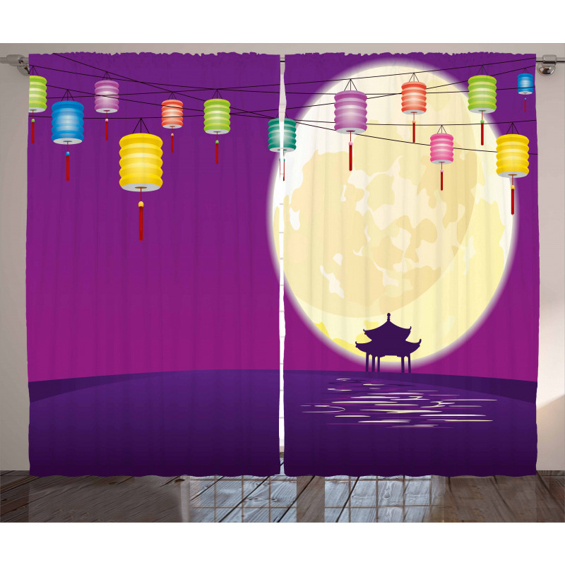 Chinese Pavillion Moon Curtain