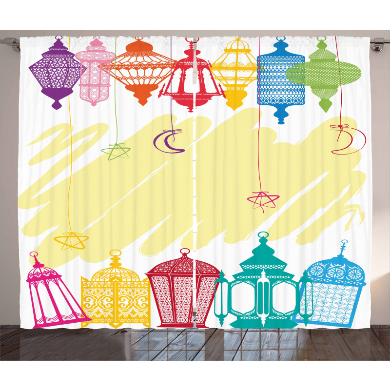 Colorful Framework Curtain