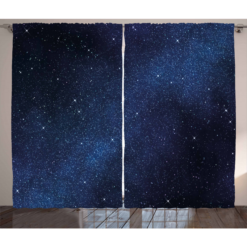 Space and Stars Curtain