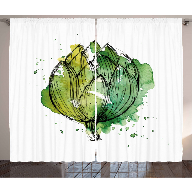 Abstract Cardunculus Curtain