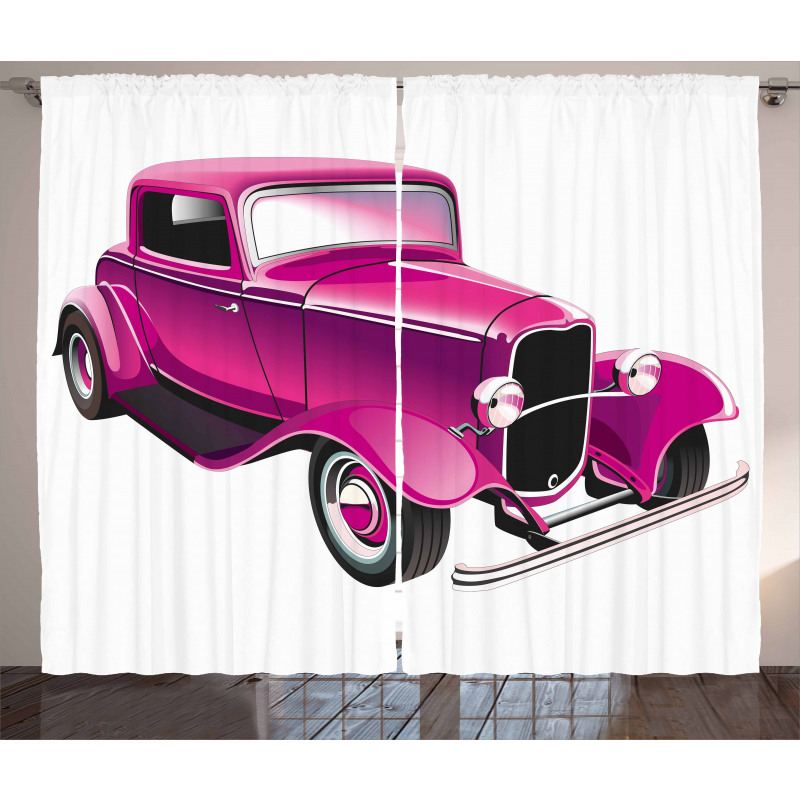 Vintage Muscle Car Curtain