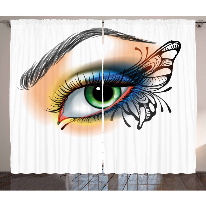 Fantasy Woman Make up Wing Curtain