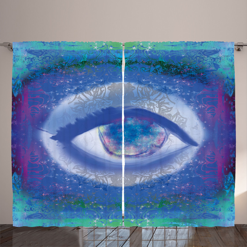 Mystical Sign Mandala Curtain