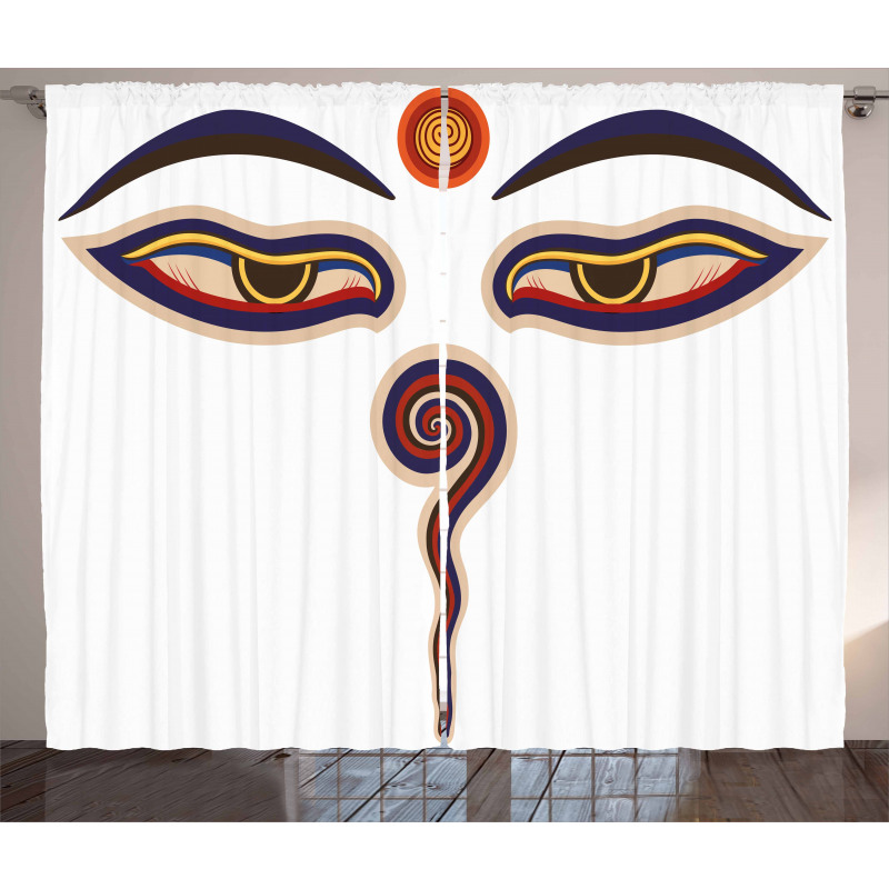 Culture Heritage Mystic Design Curtain