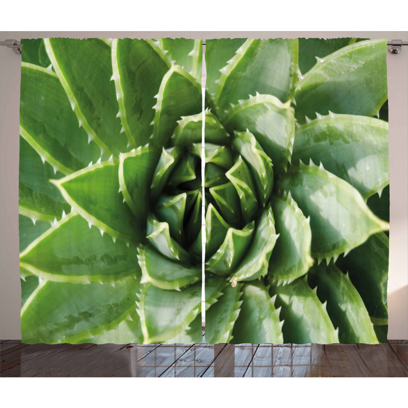 Green Leaf Exotic Mexico Curtain