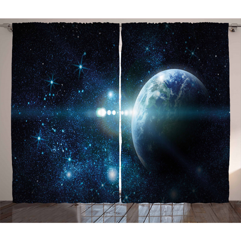 Mysterious Outer Space Curtain