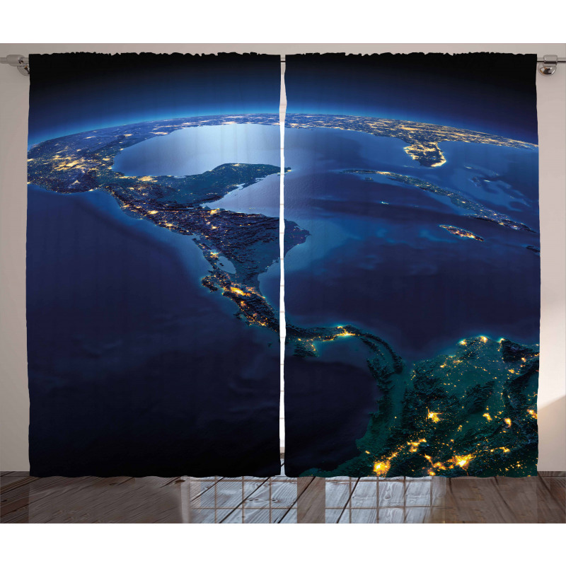 Central America Countries Curtain