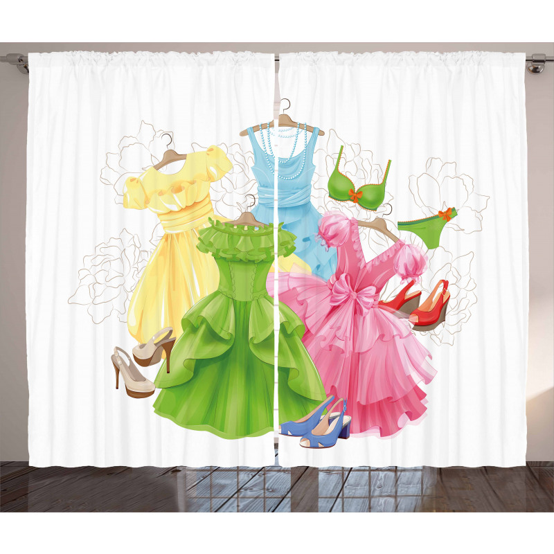 Girl Wardrobe Curtain