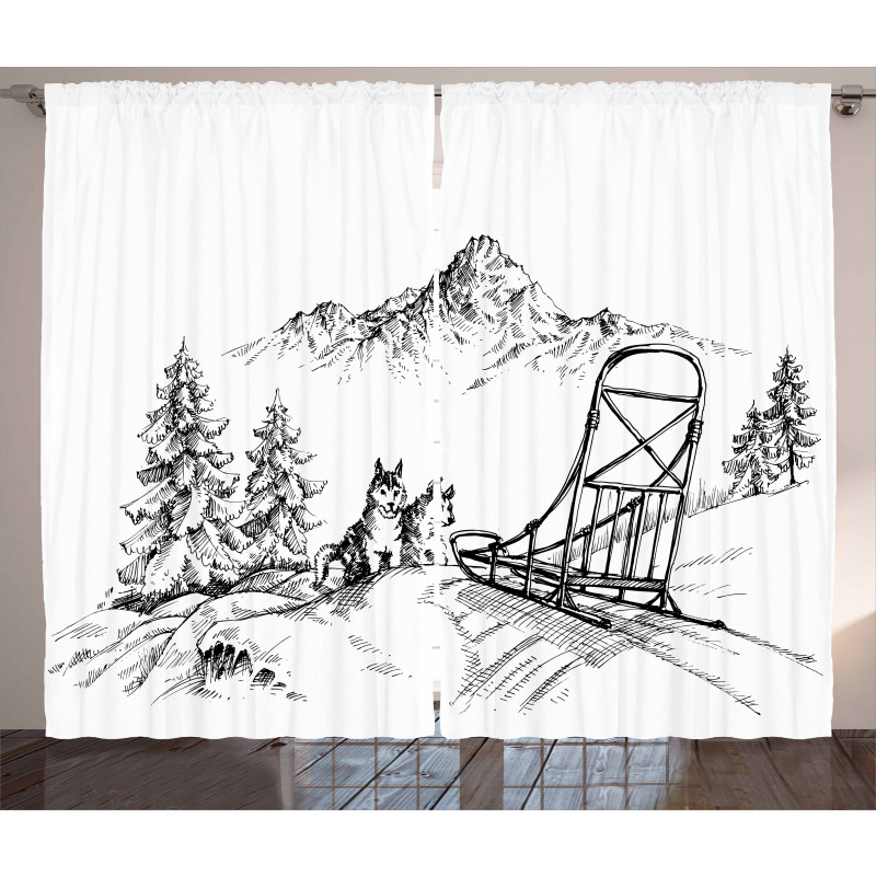 Winter Woods Curtain