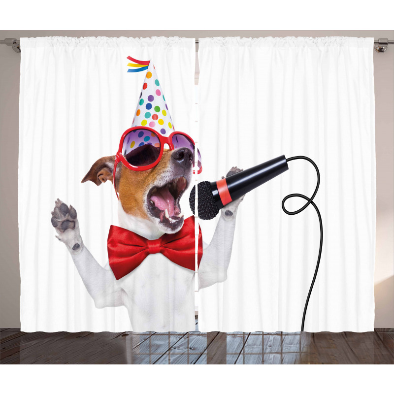 Birthday Doggy Curtain