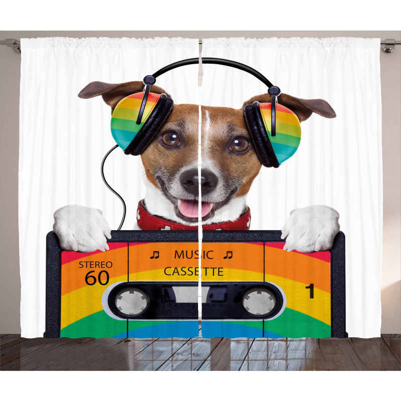 Dog Headphones Curtain