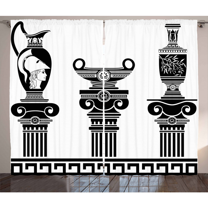 Hellenic Vase Design Curtain