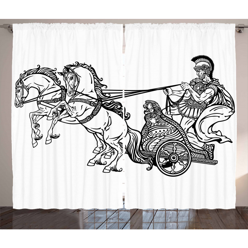 Warrior in a Chariot Curtain