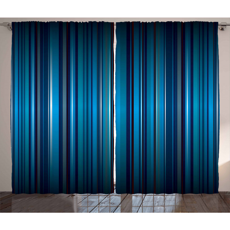 Vibrant Blue Curtain