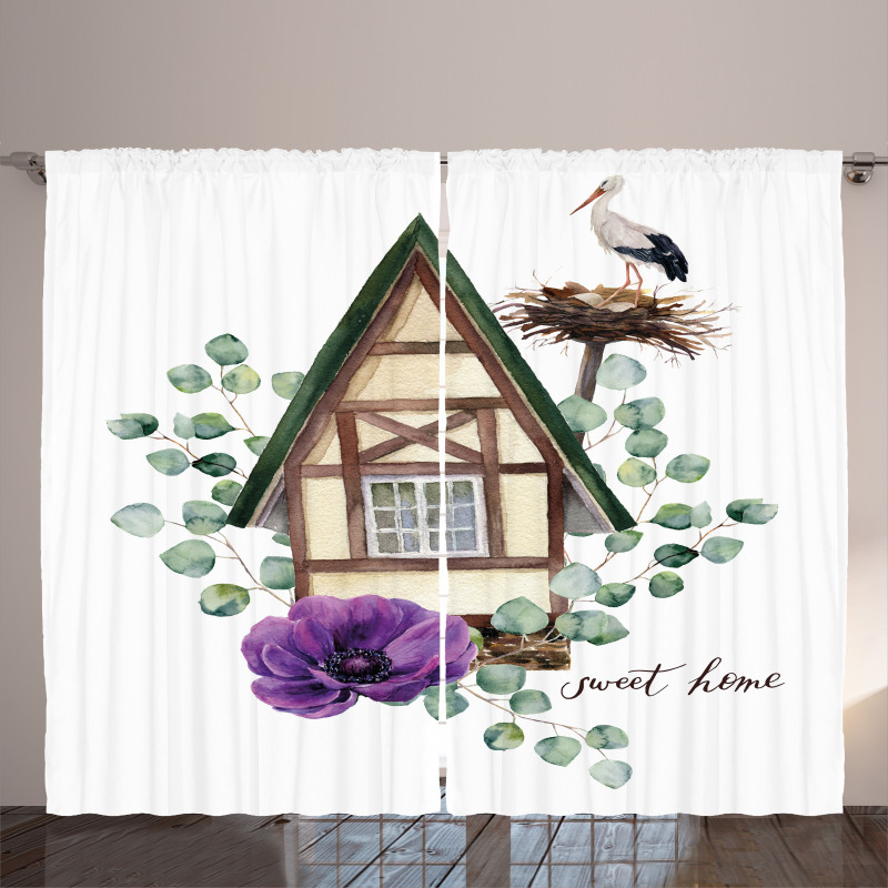 Watercolor Home Curtain