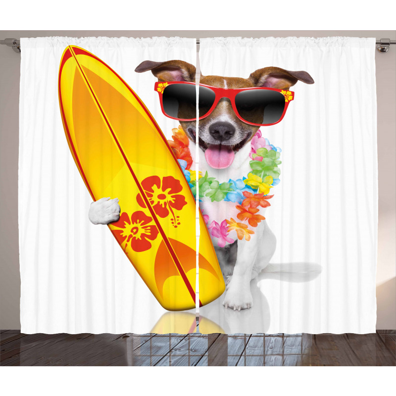 Surf Dog Glasses Curtain