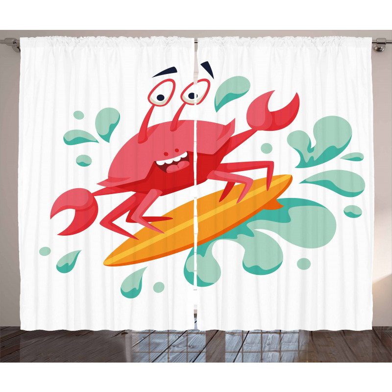 Caricature Crab Curtain