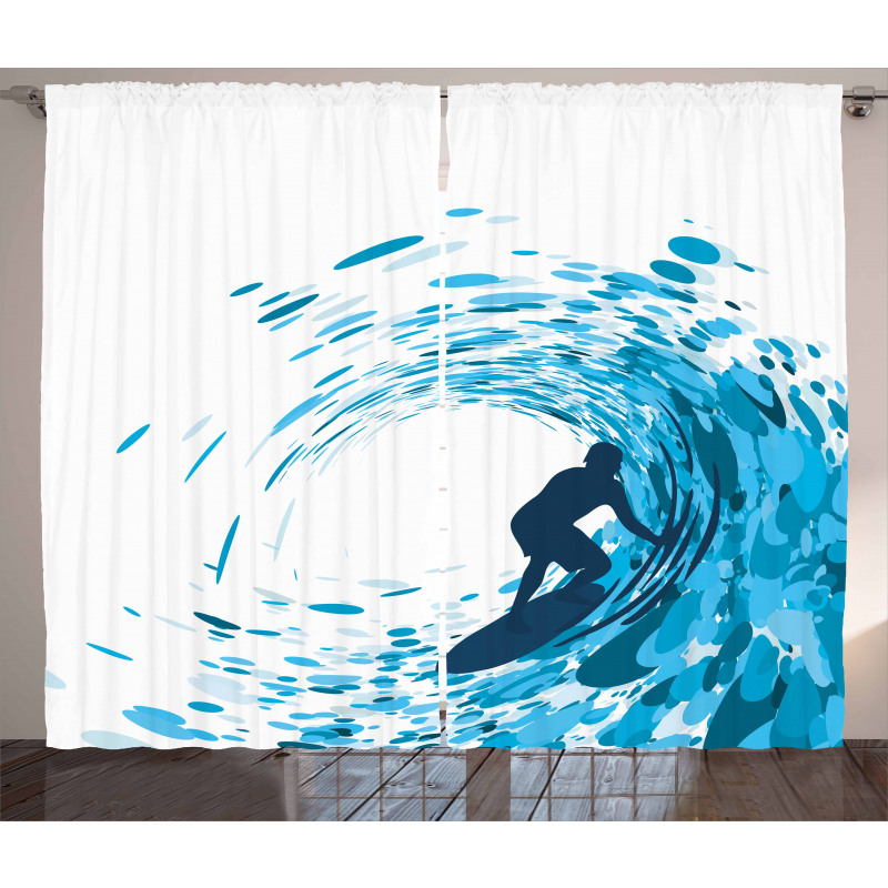 Huge Wave Athlete Curtain