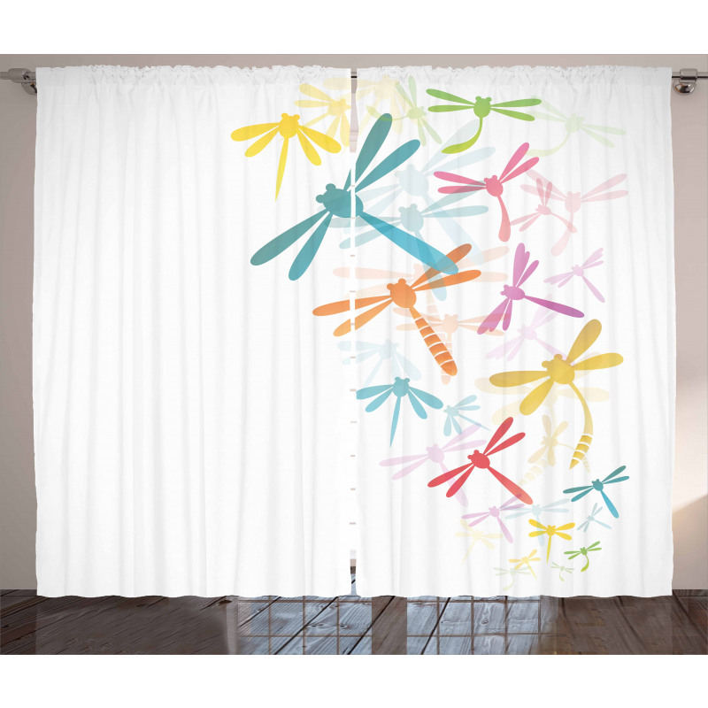 Winged Insects Bugs Curtain