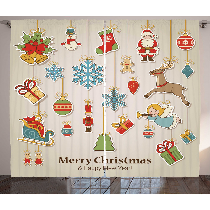 Xmas Holiday Curtain