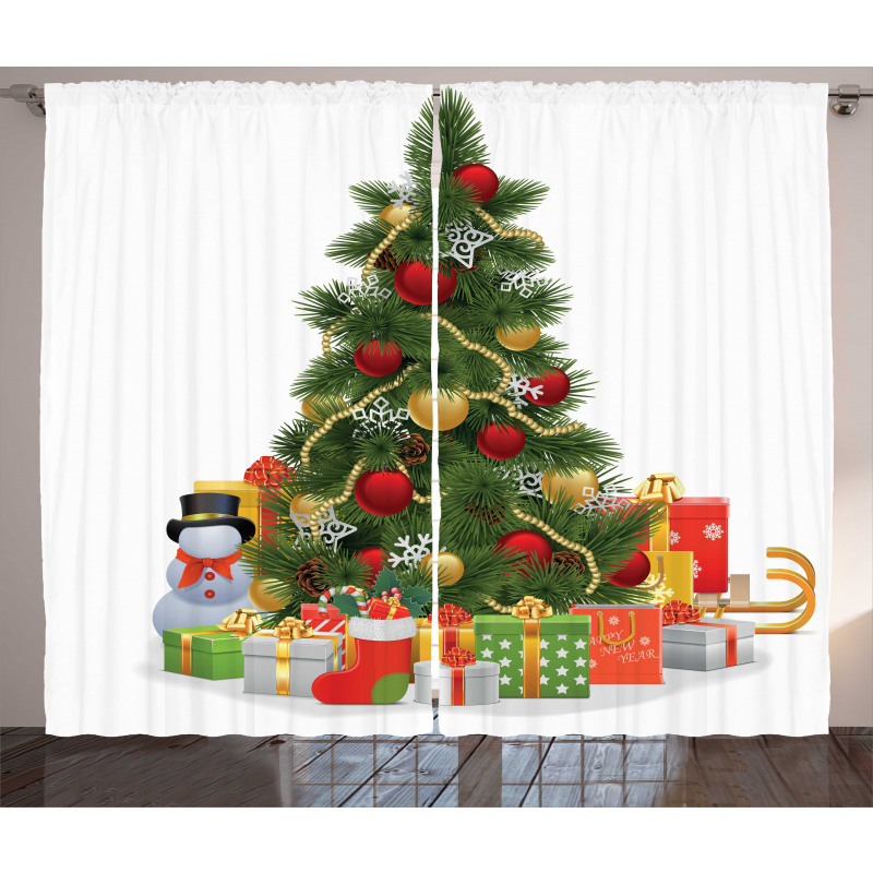 Christmas Tree Style Curtain