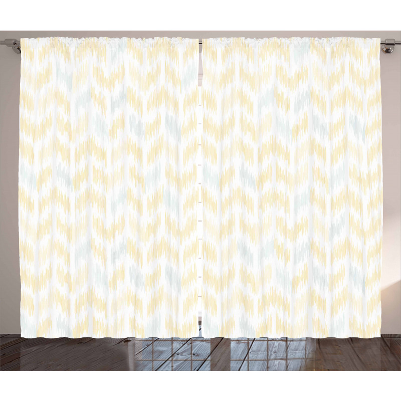 Ikat Style Tile Curtain