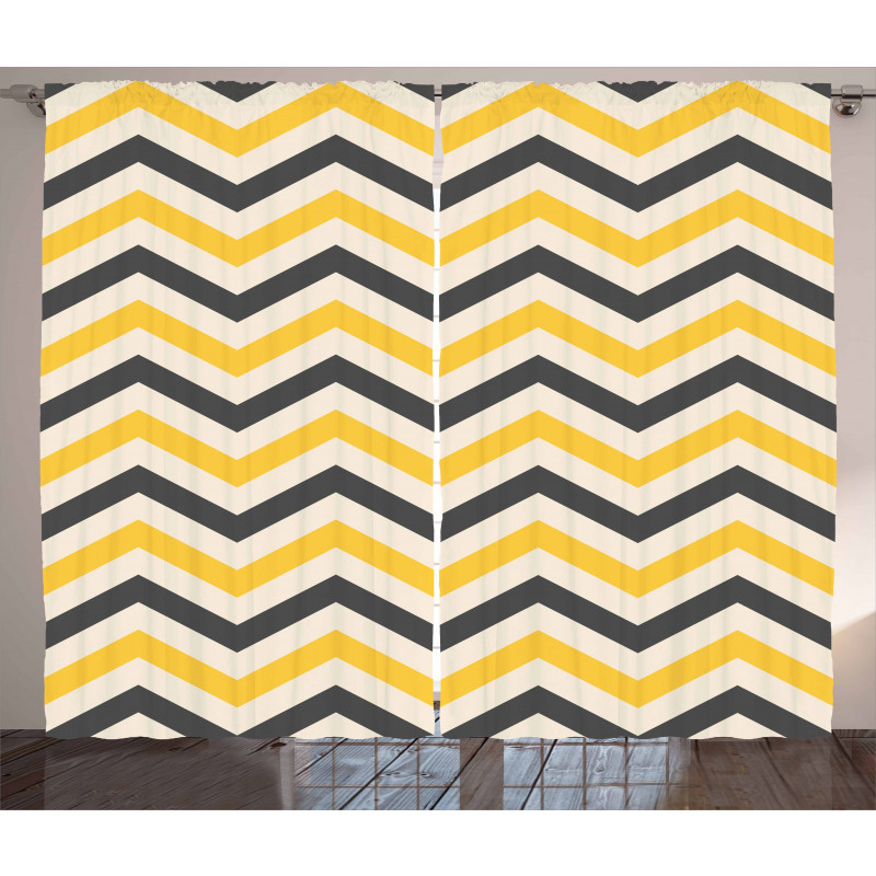 Large Zigzags Curtain