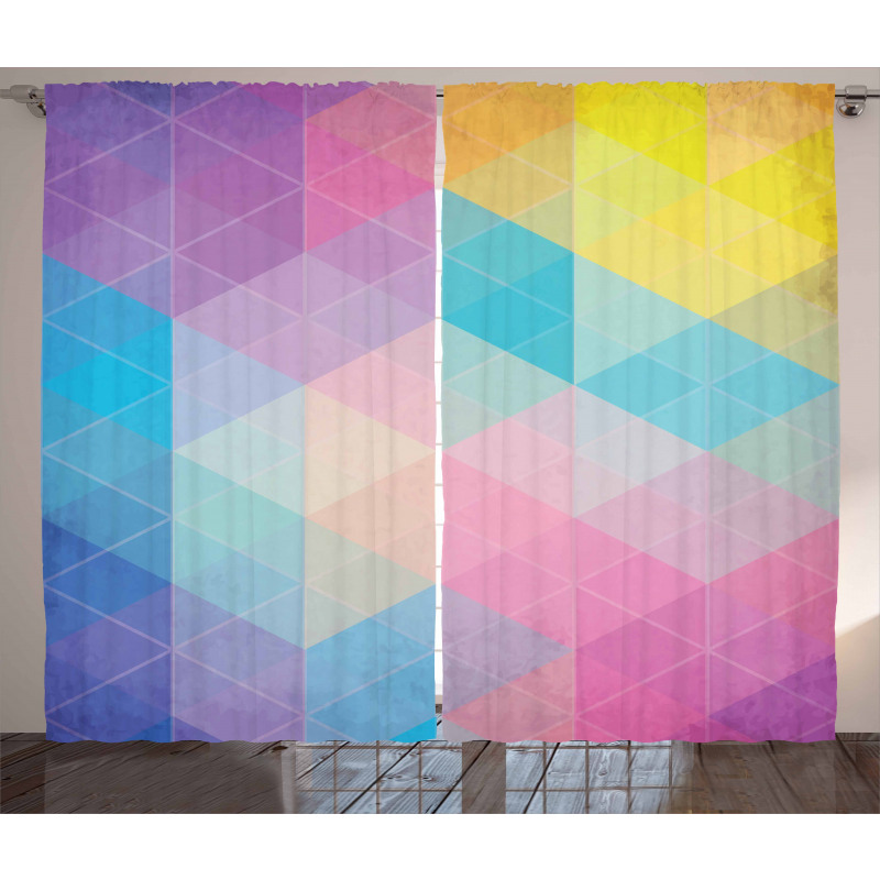 Triangles Dreamy Colors Curtain