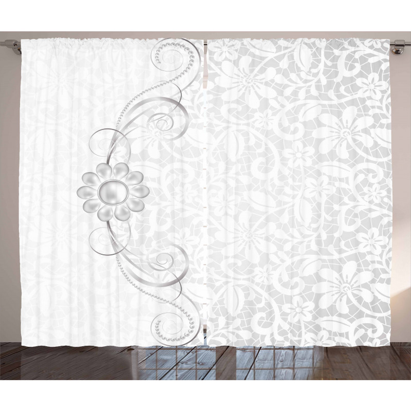Bridal Flourish Motifs Curtain