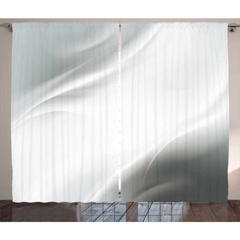 Abstract Ombre Lines Curtain