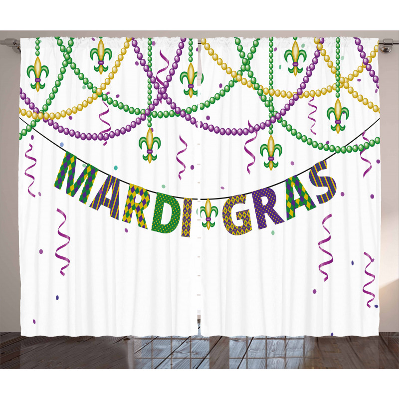 Fleur De Lis Beads Curtain